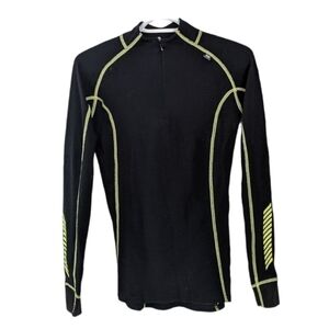 HELLY Hansen thermal shirt base layer ski layer black Medium @B6